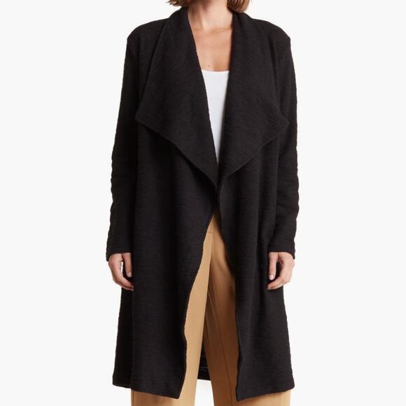 Steve Madden Slub Knit Jacket - Black Size S - Picture 2 of 7